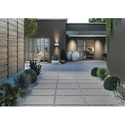 Terravito Adorno Belgium Pierre dalle de terrasse - 80x80cm - 20mm - rectifié - aspect pierre naturelle - gris mat