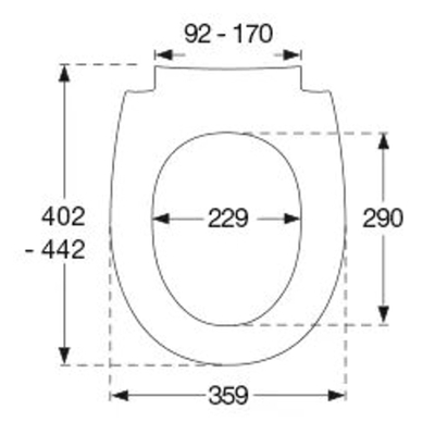 Pressalit Sway uni abattant WC avec fermeture douce et déverrouillage rapide blanc