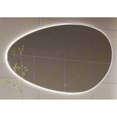 H&R Badmeubelen Organic 2.0 spiegel – organisch – 140x85 cm – indirecte LED – spiegelverwarming, links