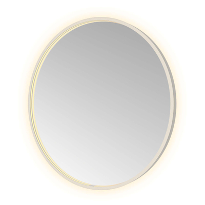 Hotbath &MORE Spiegel Round - diameter 80cm - direct en indirect LED - spiegelverwarming - dimbaar - met afstandsbediening - geborsteld RVS 316