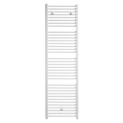Henrad Oceanus radiateur sèche-serviettes 141.1x49.5cm 644watt 6 raccordements Acier Blanc Brillant
