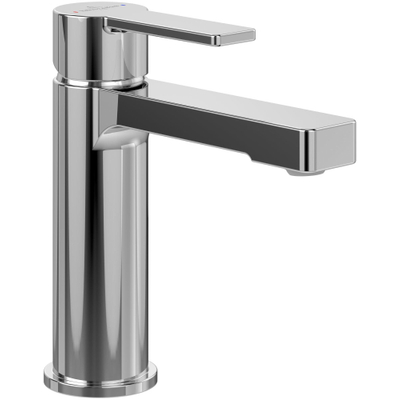 Villeroy & Boch Architectura 1 greeps wastafelkraan - zonder pop up afvoergarnituur - hoogglans chroom
