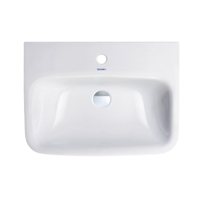Duravit Durastyle Med wastafel - zonder overloop - met kraangat - 60x44cm - wit
