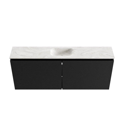 MONDIAZ TURE-DLUX 120cm toiletmeubel Urban. EDEN wastafel Ostra positie midden. Met 1 kraangat.