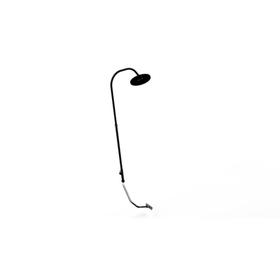 Gardentub douche extérieure – raccord pour tuyau d'arrosage – hauteur 165 cm – réglable en hauteur – laiton noir mat