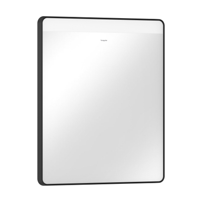 Hansgrohe Xarita Lite Q Spiegel - 60x70cm - led verlichting - Horizontaal - wandschakelaar - mat zwart