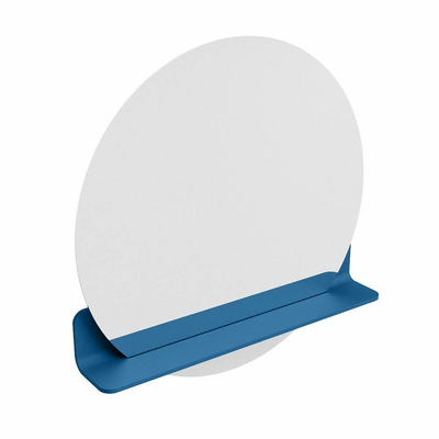 Mondiaz SPOT Miroir de salle de bains - rond 70cm - tablette de miroir - couleur Jeans