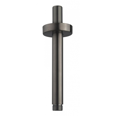 Wiesbaden Unimatch Douchearm - met plafondbevestiging - 15cm - PVD - gunmetal (antraciet)