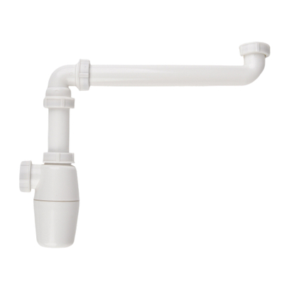Meubelsifoncombinatie met muurbuis1 1/4" ruimtebesparend wit OUTLETSTORE