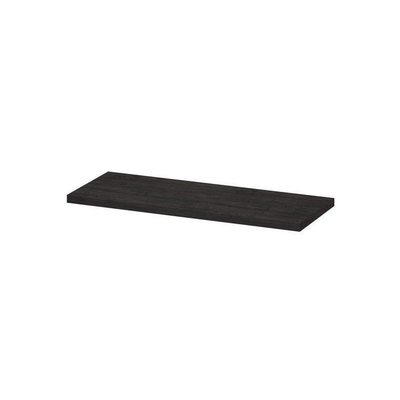 INK Topdeck Wastafelblad - 120x45x3.5cm - tbv onderkast - MFC - Houtskool eiken