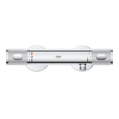 GROHE Precision Feel Doucheset - thermostatische douchekraan - 28.3cm - Vitalio Joy glijstangset - 60cm - ronde handdouche - 3 straalsoorten - chroom