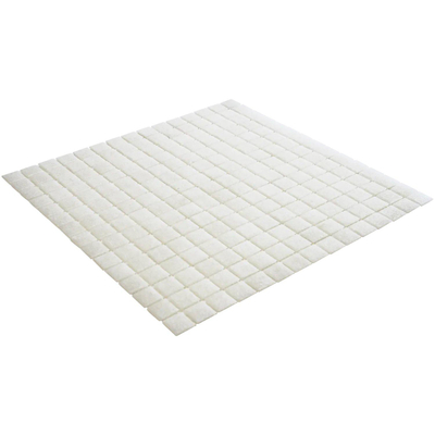 La Mosaic Factory Amsterdam carreau mosaïque - 32,2x32,2cm - carrelage mural et de sol - Carré - Verre Ultra White Mat