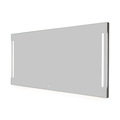 BRAUER Pyrite spiegel - 100x70cm - rechthoekig - met directe LED-verlichting met dimfunctie en touch-bediening