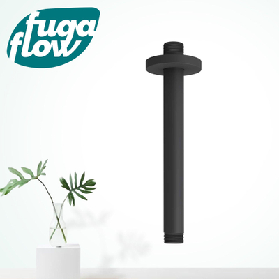 FugaFlow Eccelente Sobrado Badkamer Plafondarm - rond - 20cm - zwart mat