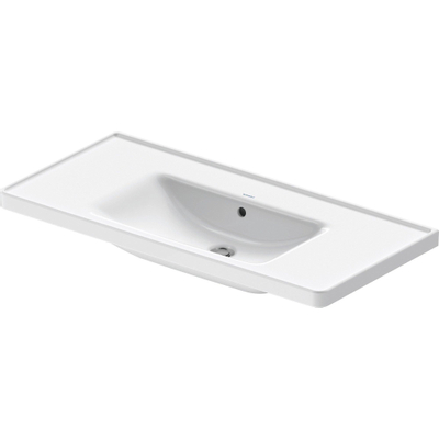 Duravit D-Neo lavabo avec WonderGliss 100,5x48x17cm 1 trou de robinet rectangulaire Céramique Blanc