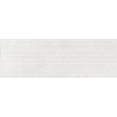 Terravito Calvero wandtegel - 30x90cm - 7.0mm - Rechthoek - gerectificeerd - Betonlook - mat wit - White