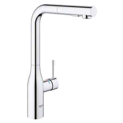 Grohe Essence New Keukenkraan - hoog - uittrekbare l uitloop - 2 straalsoorten - chroom