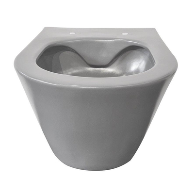 Wiesbaden Stereo hangtoilet – spoelrandloos – diepte 53 cm – mat grijs