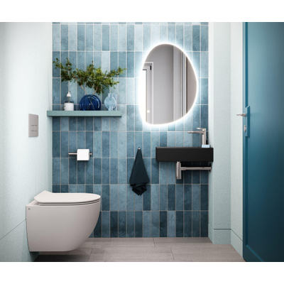 Crosswater Glide II Wandtoilet - 37x46x32.5cm - spoelrandloos - zonder zitting - wit mat