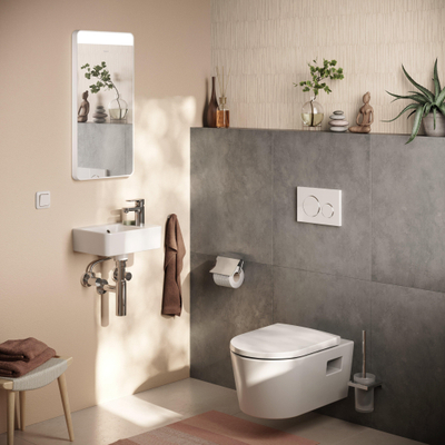 Hansgrohe Xanuia Q Wastafel/Fontein - 36x25cm - 1 kraangat - met overloop - smartclean - wit glans
