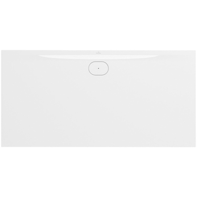 Villeroy & Boch Ecora douchebak - 180x90x3.5cm - afvoer lange zijde - white alpine (wit)