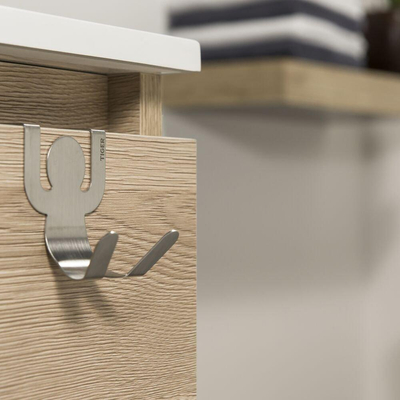 Tiger Crochet de porte G man 40 mm Inox brossé 5.5x6.4x2.5cm