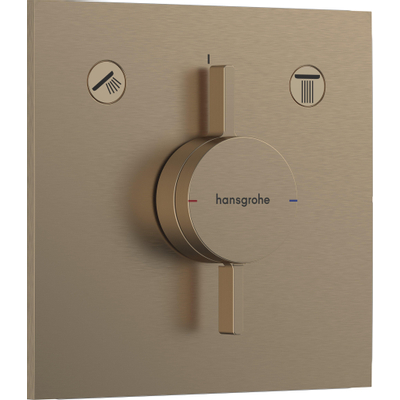 Hansgrohe DuoTurn E Inbouw mengkraan - voor 2 functies - geborsteld brons