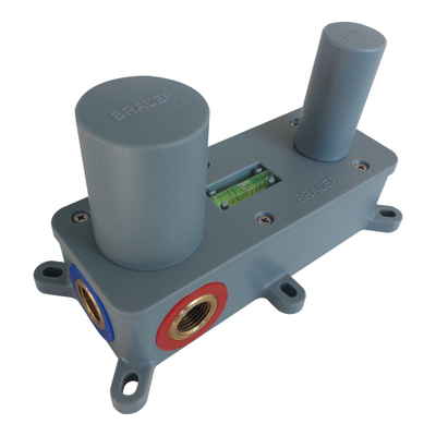 Brauer Copper Edition Mitigeur de lavabo encastré - bec verseur courbé à droite - long levier étroit - modèle A2 PVD - cuivre brossé