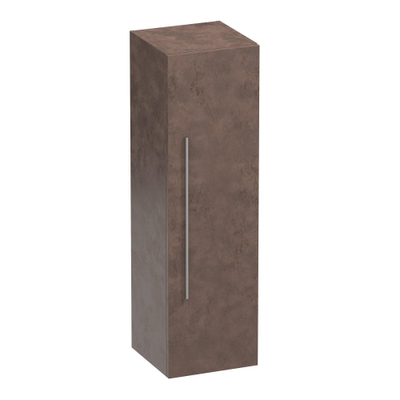 BRAUER Trust armoire de salle de bain 120x35x35cm avec 1 porte battante gauche et droite sans poignée mfc rusty