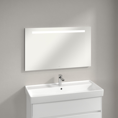 Villeroy & Boch More to see one spiegel - met geïntegreerde led verlichting - 100x60mm - inclusief bevestiging - glans zilver