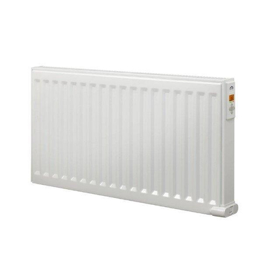 Radson Yali Digital radiateur panneau électrique 80x30cm 750watt incluant consoles murales acier Blanc