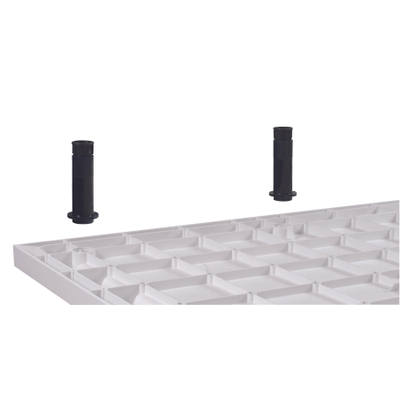 Pieds de receveur Haceka Belice - 9x Plateau Composite Carré + quart de rond 800x800 / 900x900