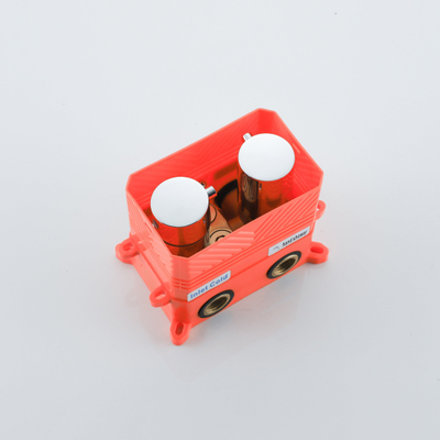 FugaFlow Eccelente Robinet thermostatique encastré - partie encastrable - rond - Acier inoxydable brossé