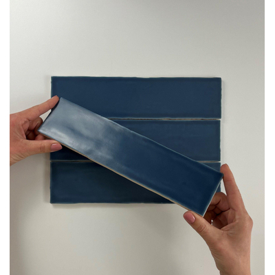 ÉCHANTILLON Cifre Cerámica Carreau mural Colonial Marine Vintage Mat Bleu