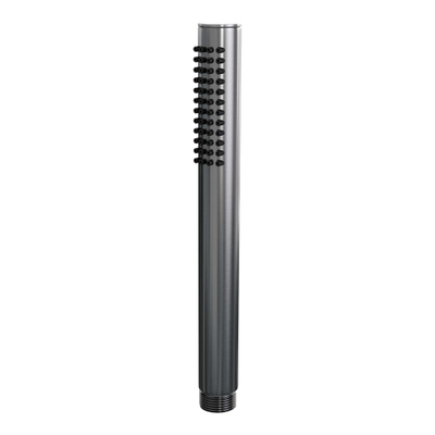 BRAUER Gunmetal Edition douche de pluie encastrée thermostatique - 3 voies - rond - set 76 - pomme de douche 30cm - bras mural courbé - douchette barre - flexible de douche - coude mural - gunmetal brossé PVD