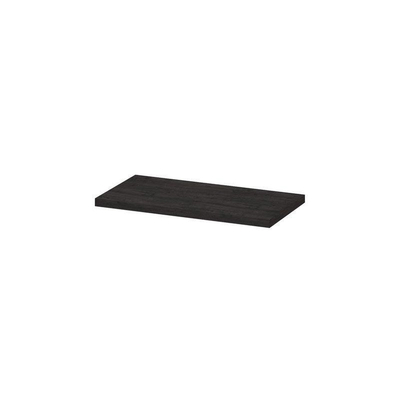 INK Topdeck Wastafelblad - 90x45x3.5cm - tbv onderkast - MFC - Houtskool eiken