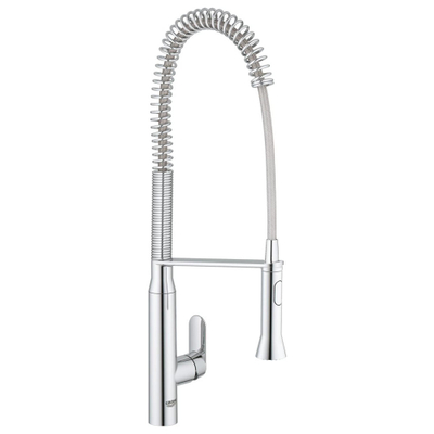 Grohe K7 Keukenkraan - hoog - 2 straalsoorten - met profesionele handdouche - chroom