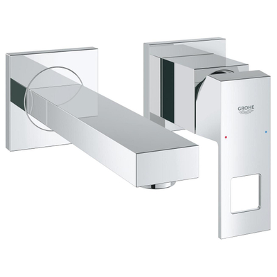GROHE Eurocube afbouwdeel wastafelkraan - voorsprong 17.1cm - zonder waste - chroom