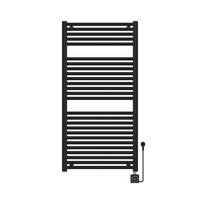 Wiesbaden Elara radiateur électrique Smart WiFi 118,5 x 60 cm mat noir