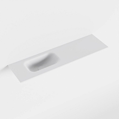 Mondiaz EDEN Vasque - 81x23cm - gauche - solid surface - talc