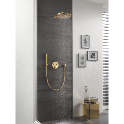 Grohe Rainshower Douche de tête Ø31cm avec bras de douche mural 38cm cool sunrise brossé SECOND CHOIX