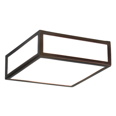 Astro Mashiko 200 Square Plafondlamp 20x20x7.85cm IP44 fitting E27 brons TWEEDEKANS
