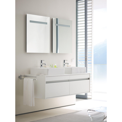 Duravit Vero lavabo à poser dessous rectifié avec fixation 50x47cm avec trou de robinet et trop-plein blanc