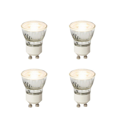 Luedd Lampe LED - set de 4 - GU10 - 4W - 2700K - 200LM - dimmable