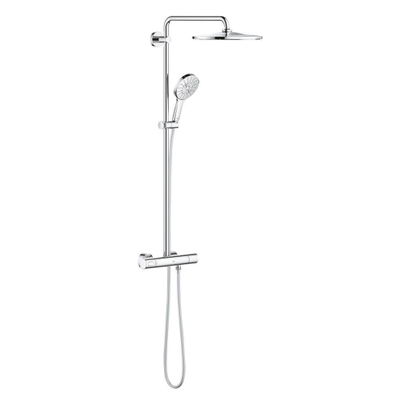 GROHE Rainshower SmartActive Ensemble de douche pluie apparent - pomme de douche 31cm - douchette ronde - chromé