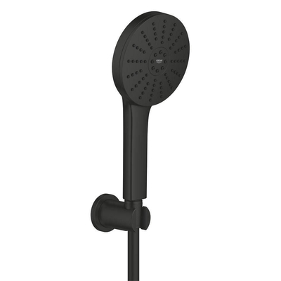 Grohe Vitalio Joy Badset - 175cm handdouche - 3 straalsoorten - thermostaatkraan - matte black (mat zwart)