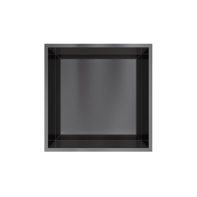 Hotbath &MORE Inbouwbox of inbouwnis - 30x30x10 - PVD - geborsteld zwart