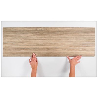 Colorker Linnear Listel décoratif - 31,6x100 cm - 10,4 mm - rectifié - Natural
