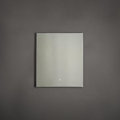 FugaFlow Eccelente Arredo Miroir salle de bain 60x70cm avec éclairage LED indirect et interrupteur capteur