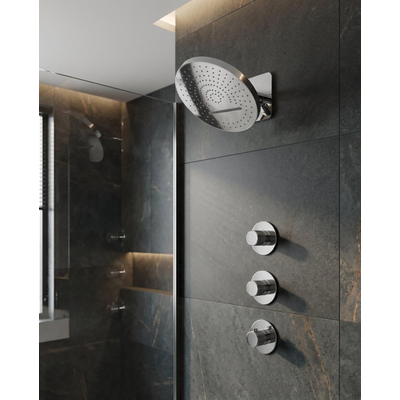 Uniforma inbouw regendouche – thermostatisch – Ø32 cm hoofddouche met waterval – zonder handdouche – chroom